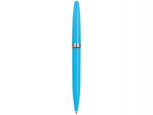 Ручка шариковая, поворотная, голубая