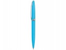 Ручка шариковая, поворотная, голубая