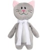 Мягкая игрушка, котик с белым шарфом