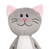 Мягкая игрушка, котик с белым шарфом