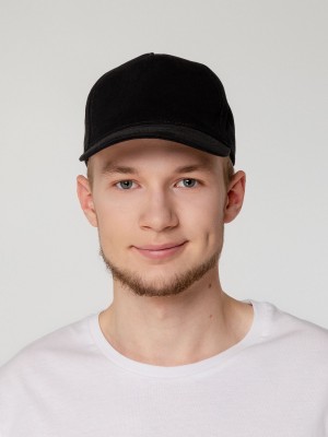 Бейсболка 260г/м² хлопок твил, черная