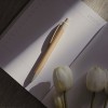 Ручка шариковая, пластик с добавлением пшеничного волокна, белая