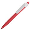 Ручка шариковая soft touch пластик, красная