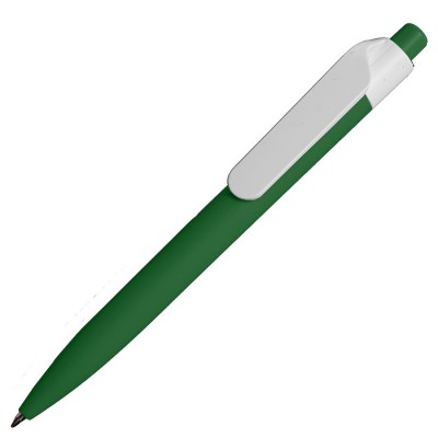 Ручка шариковая soft touch пластик, зеленая