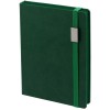 Ежедневник 15x21см с шильдом, зеленый