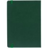 Ежедневник 15x21см с шильдом, зеленый