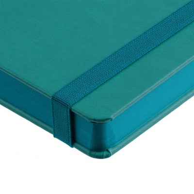 Ежедневник 15x21см с шильдом, бирюзовый