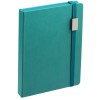 Ежедневник 15x21см с шильдом, бирюзовый