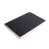 Ежедневник недатированный А5, кремовый блок в клетку, черный