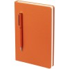 Ежедневник с ручкой недатированный 13х21см, оранжевый