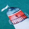 Ежедневник 15х21см с резинкой, недатированный, бирюзовый