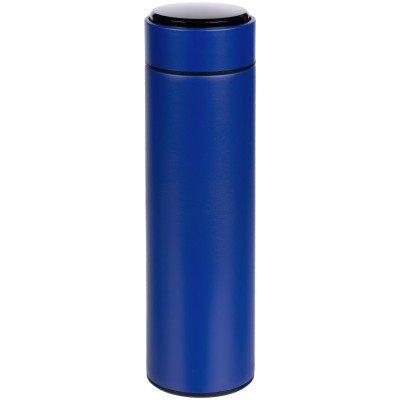 Термобутылка 500мл сенсорный ЖК-дисплей, синяя