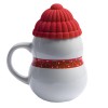 Кружка "Снеговик" 320мл керамика, красный