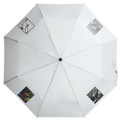 Зонт складной 96см, механический, белый