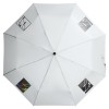 Зонт складной 96см, механический, белый
