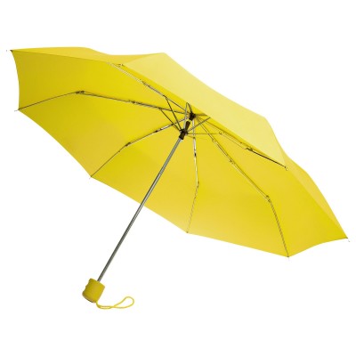Зонт складной 96см, механический, желтый