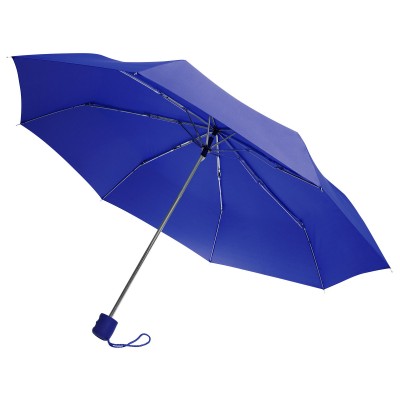 Зонт складной 96см, механический, синий