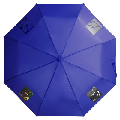Зонт складной 96см, механический, синий