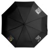 Зонт складной 96см, механический, черный