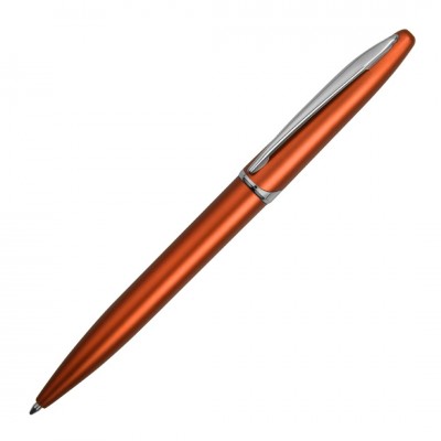 Ручка шариковая, пластик, оранжевый металлик