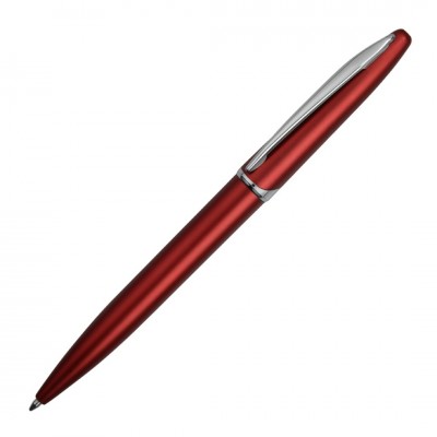 Ручка шариковая, пластик, красный металлик