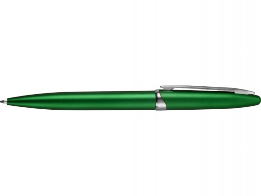 Ручка шариковая, пластик, зеленый металлик