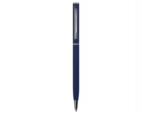 Ручка шариковая, металл, софт-тач, темно-синий