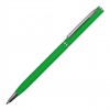 Ручка шариковая, металл, софт-тач, зеленый