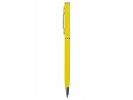Ручка шариковая, металл, софт-тач, желтый