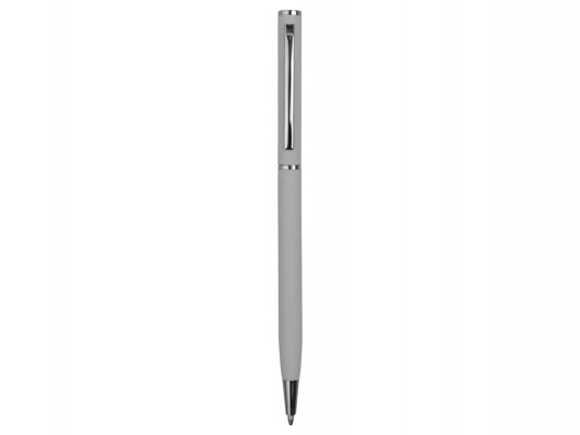 Ручка шариковая, металл, софт-тач, серый