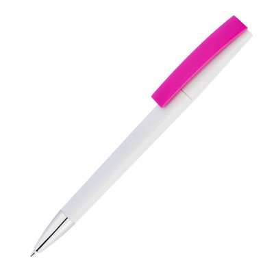 Ручка шариковая ZET, пластик, розовая