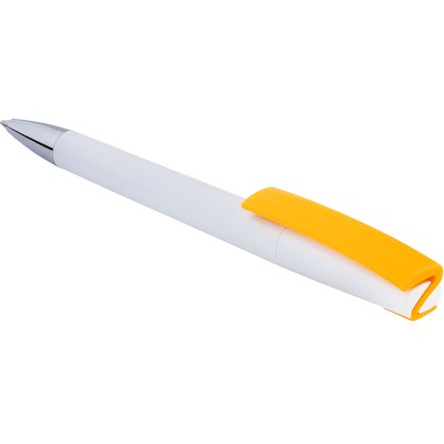 Ручка шариковая ZET, пластик, желтая