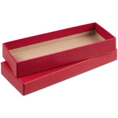 Коробка с ложементом для ручки и флешки, красная
