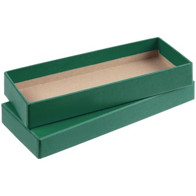 Коробка с ложементом для ручки и флешки, зеленая