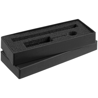 Коробка с ложементом для ручки и флешки, черная