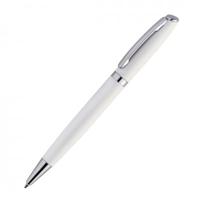 Ручка шариковая VISTA soft-touch, металл, белая