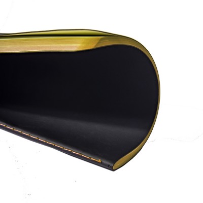 Тетрадь SLIM, 140х210мм, бежевый блок, в клетку, черный с желтым