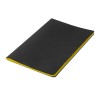 Тетрадь SLIM, 140х210мм, бежевый блок, в клетку, черный с желтым