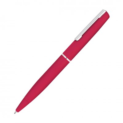 Ручка шариковая CROWN soft-touch, красная