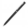 Ручка шариковая, пластик soft-touch,  черная