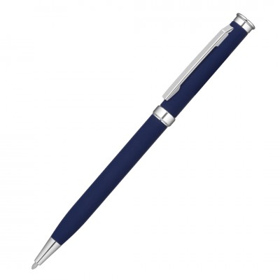 Ручка шариковая MET, soft-touch, темно-синяя