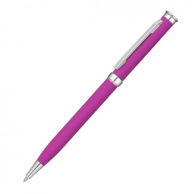 Ручка шариковая MET, soft-touch, фиолетовая