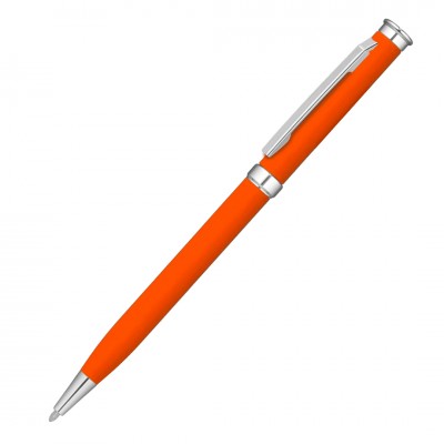 Ручка шариковая MET, soft-touch, оранжевая
