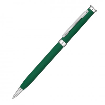 Ручка шариковая MET, soft-touch, зеленая