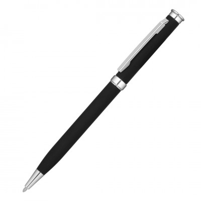 Ручка шариковая MET, soft-touch, черная