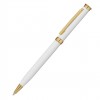 Ручка шариковая MET, soft-touch, белая/золото