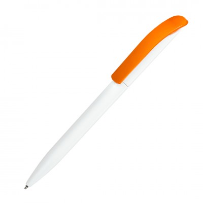 Ручка шариковая "Крокус" пластик, оранжевая