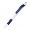 Ручка шариковая с мягким грифом, пластик, темно-синяя