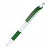 Ручка шариковая с мягким грифом, пластик, зеленая