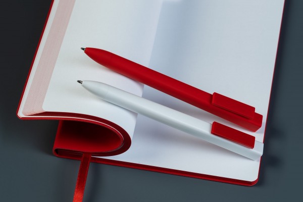 Ручка шариковая "Clipper Soft Touch", пластик, красная